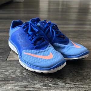 Nike Blue and Pink Athletic Shoes